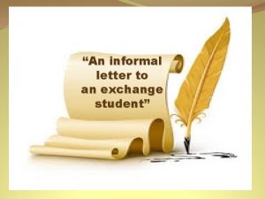 Exchange letter format
