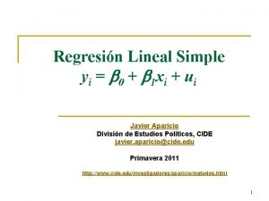 Regresion lineal