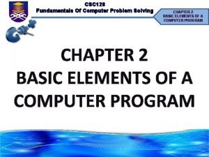 Assignment csc 128