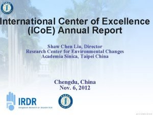 Icos center of excellence