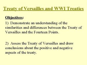 Fourteen points and treaty of versailles similarities