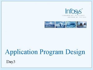 Application Program Design Day 3 Objectives Basic CICS