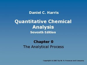 Daniel C Harris Quantitative Chemical Analysis Seventh Edition