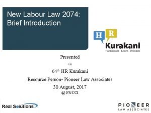 New Labour Law 2074 Brief Introduction Presented On