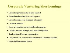 Advantages of venture capital