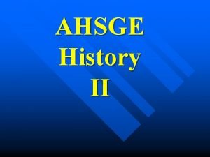 AHSGE History II Britains response to the Boston