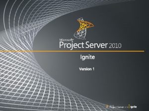 Project server migration