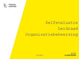 Goede praktijken audit vlaanderen