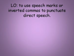 Inverted commas uses
