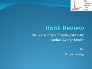 Seven stages of money maturity