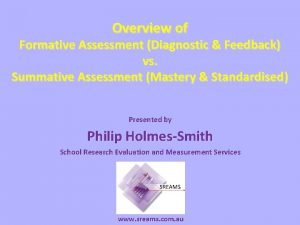 Assessment formative summative diagnostic