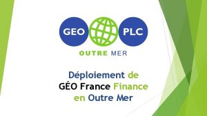 Geo france finance