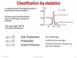 What is classification in statistics