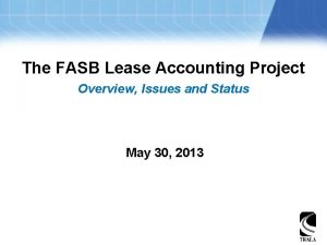Lease accounting project