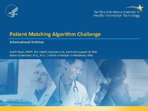 Patient matching algorithm challenge