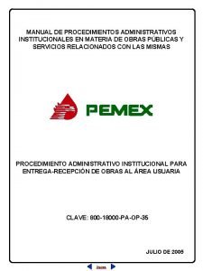 MANUAL DE PROCEDIMIENTOS ADMINISTRATIVOS INSTITUCIONALES EN MATERIA DE