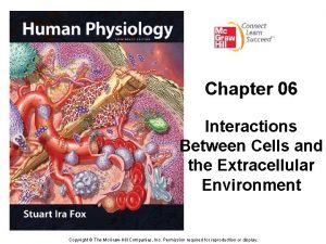 Chapter 06 Interactions Between Cells and the Extracellular