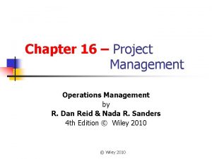 Project s chapter 16