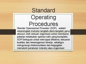 Sop adalah