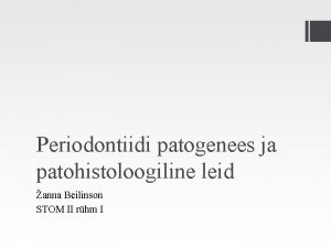 Periodontiit