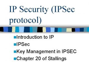 Ipsec Ipsec