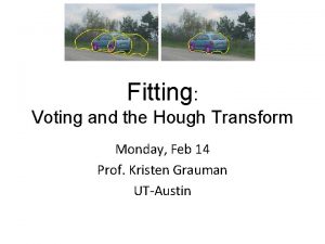Fitting Voting and the Hough Transform Monday Feb