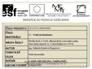 SLO PROJEKTU SLO MATERILU CZ 1 071 5