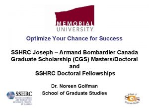 Joseph armand bombardier sshrc