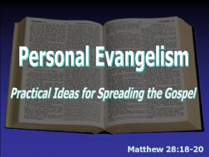 Theme for evangelism