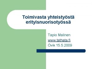 Tapio malinen