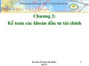 Chng 2 K ton cc khon u t