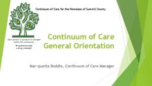 Continuum of Care for the Homeless of Summit