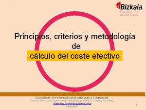 Principios criterios y metodologa de clculo del coste