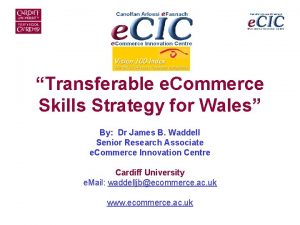 Transferable e Commerce Skills Strategy for Wales By