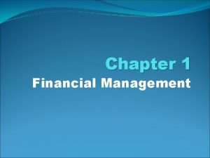 Define financial management