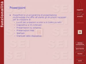 Presentazione multimediale powerpoint