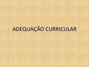 Adequao