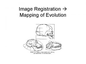 Image Registration Mapping of Evolution Registration Goals I