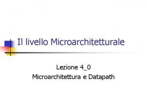 Microarchitettura