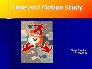 Time and motion study formula