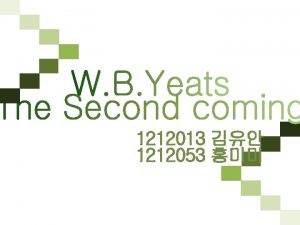 1212013 1212053 W B Yeats The Second Comin