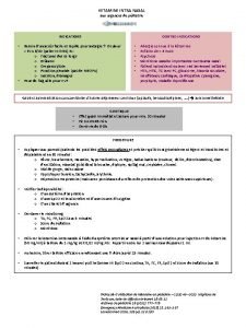 KETAMINE INTRA NASAL aux urgences de pdiatrie INDICATIONS