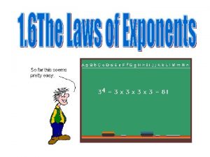 Law of exponents