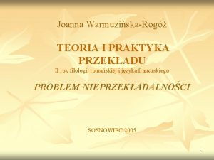 Tłumaczenie syntagmatyczne definicja Tłumaczenie syntagmatyczne definicja