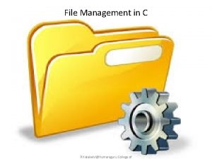 File management in c
