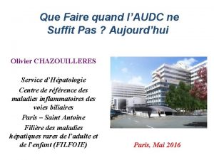 Que Faire quand lAUDC ne Suffit Pas Aujourdhui