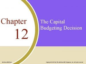 Advantages of capital budgeting