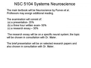 Systems neuroscience textbook