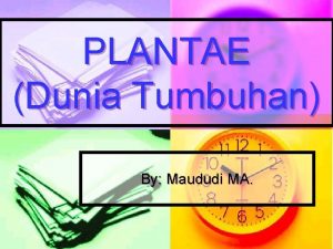 Dunia tumbuhan plantae