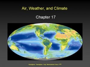 Air Weather and Climate Chapter 17 Cunningham Saigo